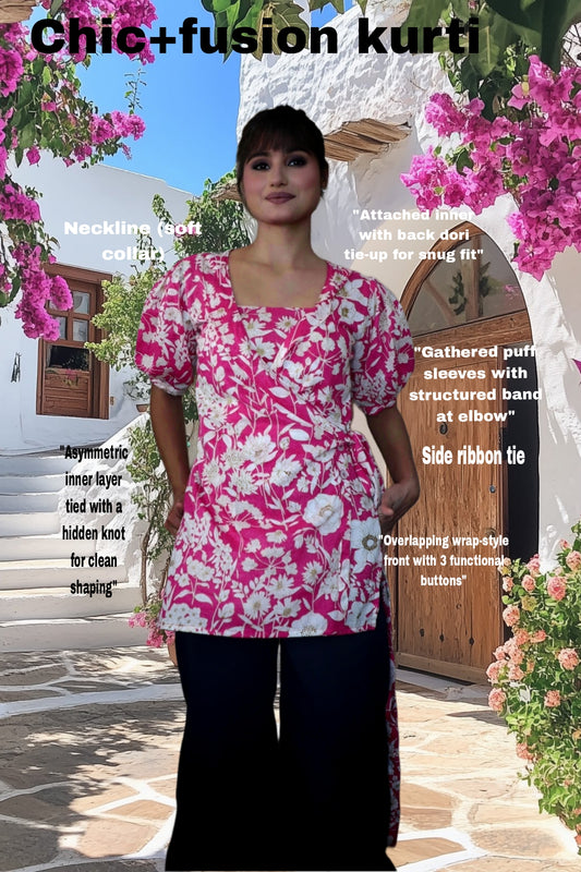 Gulaabo waali baat hai short kurti